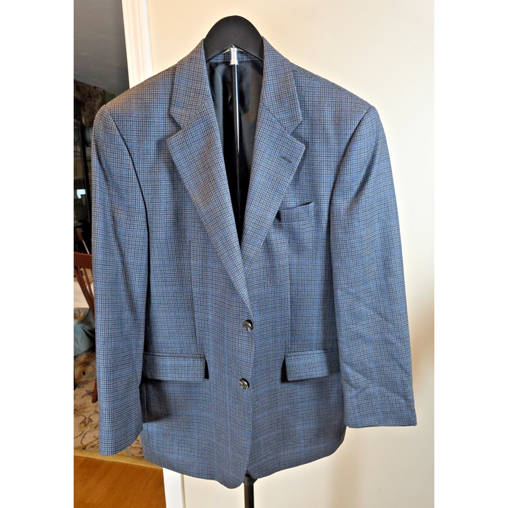 Lauren Ralph Lauren Men’s Blazer Sport Coat Jacket 40R Wool Navy Herringbone
